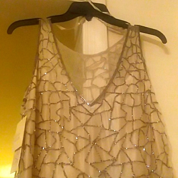 New with Tags J KARA - Hand Beaded - Sleeveless Formal Gown - Picture 7 of 8